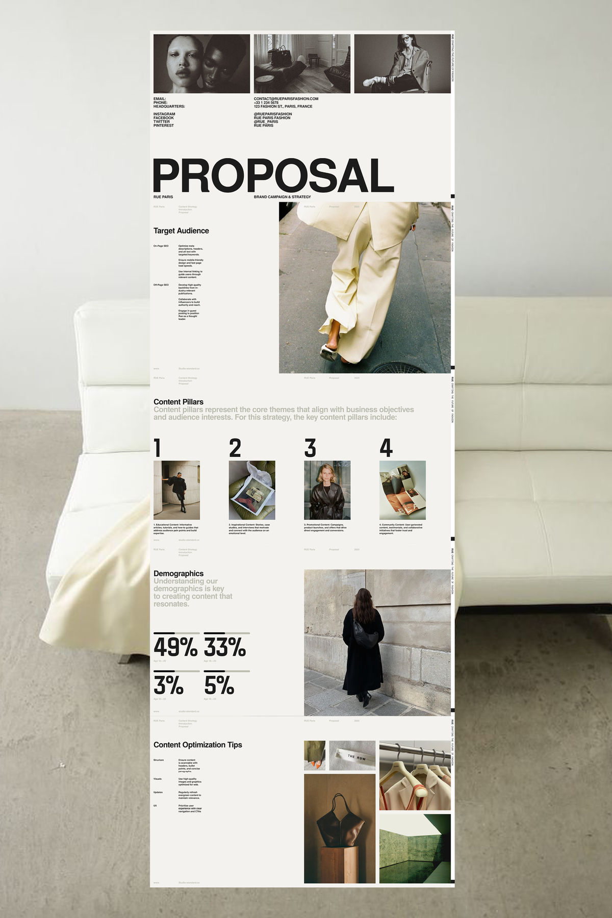 Rue Paris brand proposal